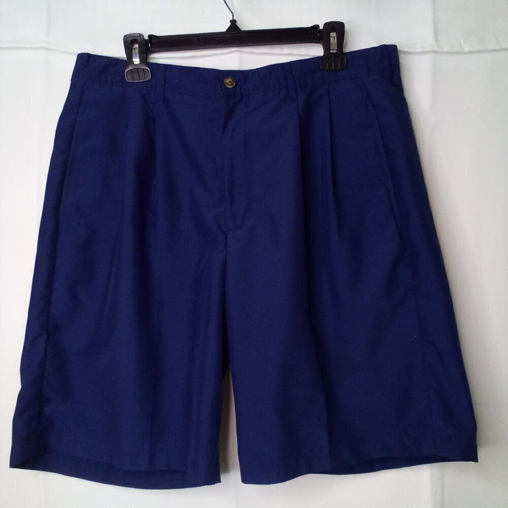 Fairway Golf Collection Shorts Men 36 Pleated Blue
